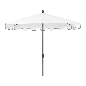Sidney 9 ft. Classic MidCentury Rectangular Half Market Patio Umbrella